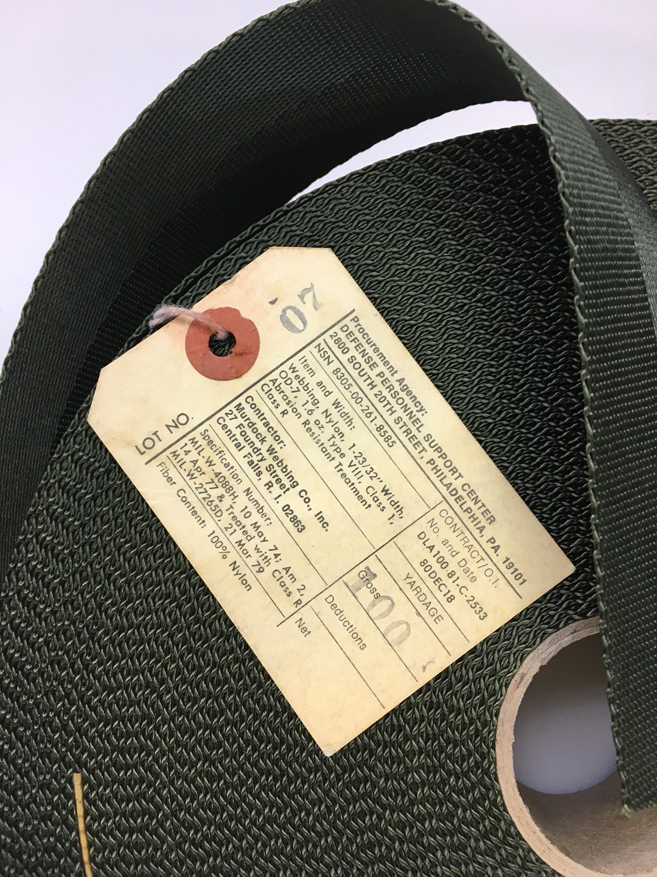 MIL-SPEC NYLON WEBBING TAPE | SPECIAL